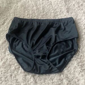 Plus Size designer swimsuit SWIM skirt cover up shorts bikini panties 20 black